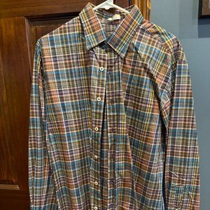 Peter Millar Cotton-Stretch Sport Shirt - Size Medium